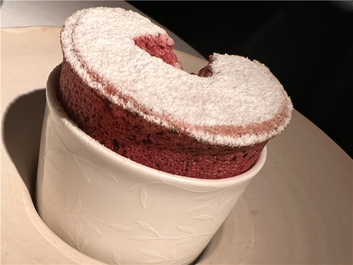blackcurrant souffle